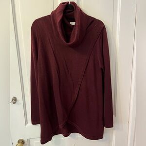 Mom’s the Word Ripe Lausanne Cozy Maroon Sweater